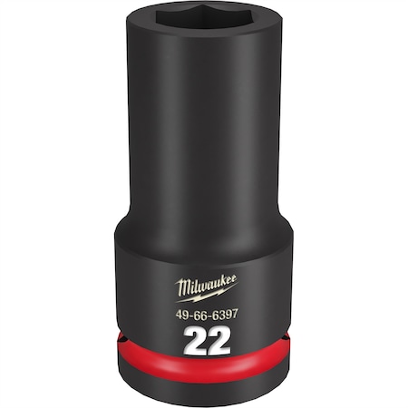 Milwaukee Tool SHOCKWAVE Impact Duty? 3/4"Drive 22MM Deep 6 Point Socket 49-66-6397